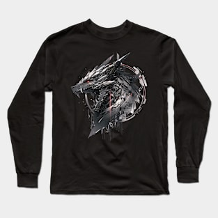 Mecha Tier Tiger Wolf Fuchs Cyborg Wildschwein Long Sleeve T-Shirt